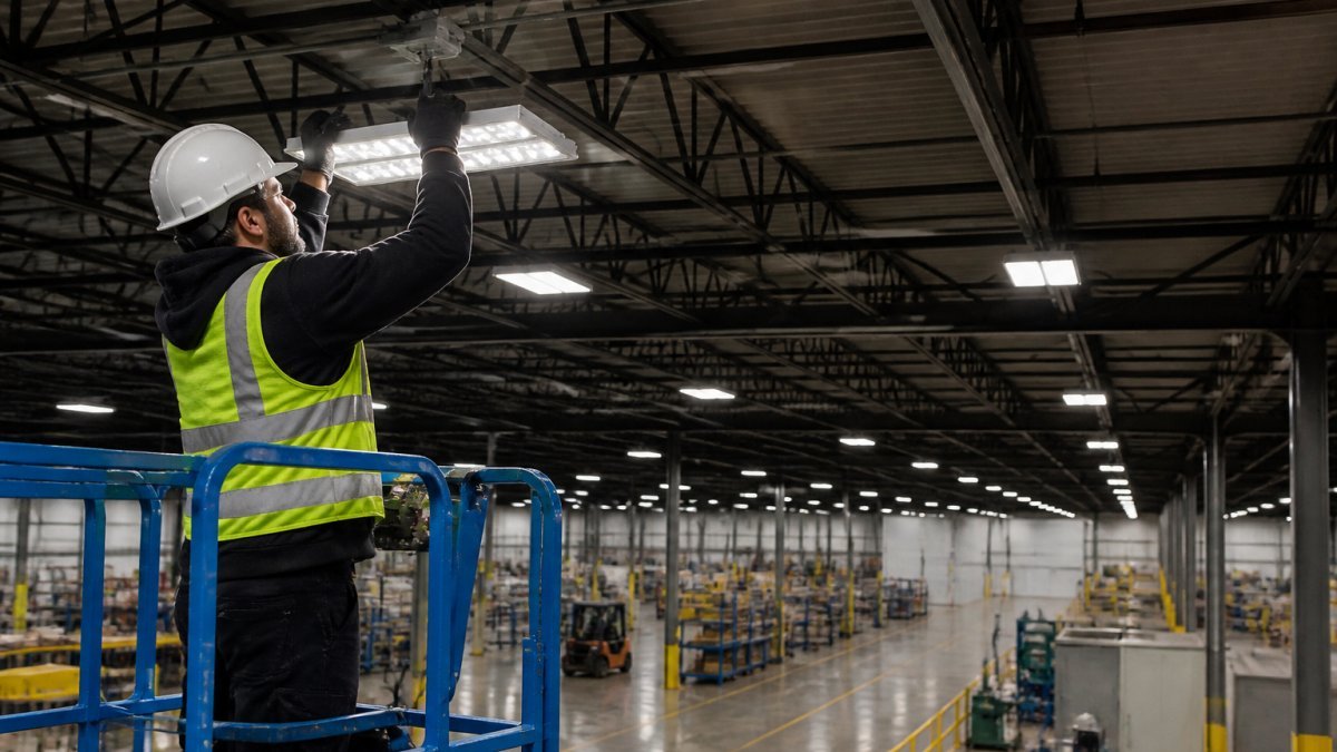 Commercial LED installation scheduled to limit operational downtime