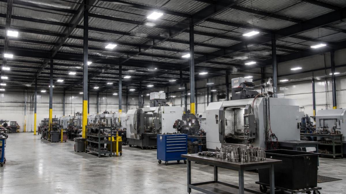 LED lighting for a manufacturing facility
