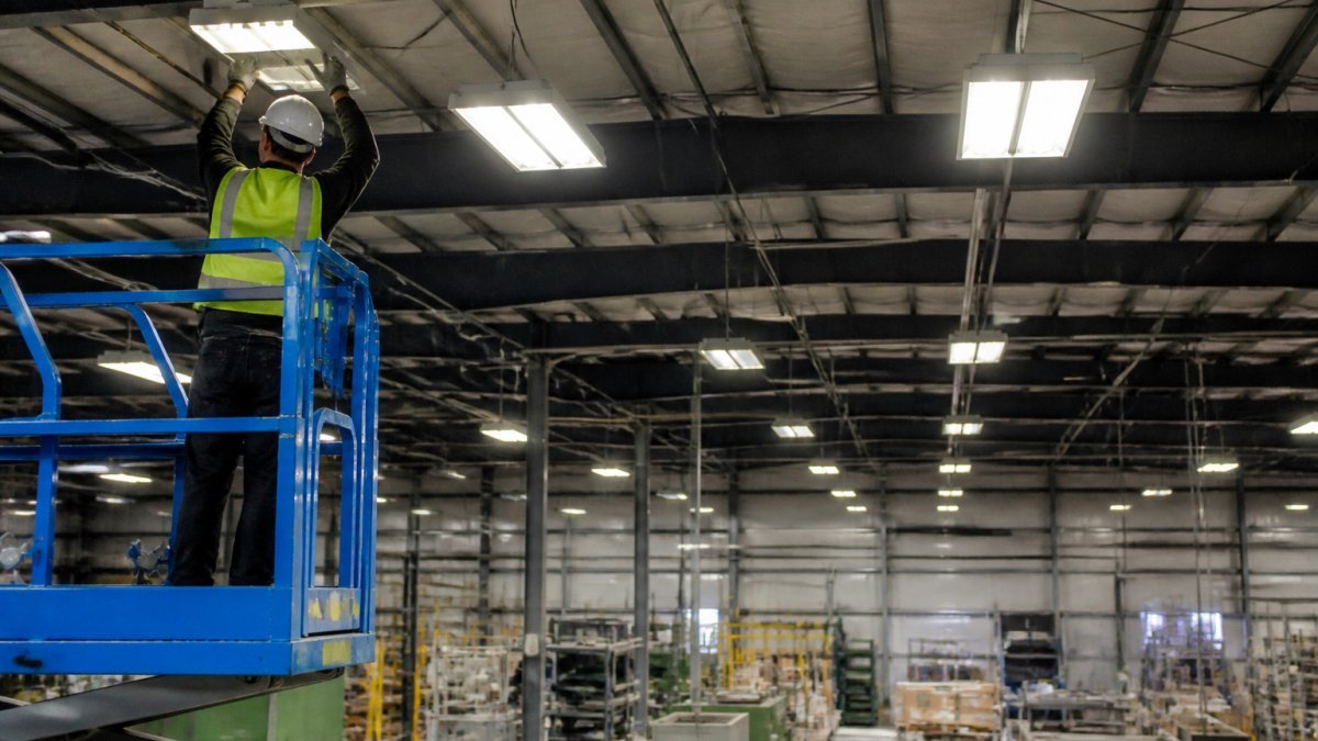 LED retrofit installation planning to reduce facility downtime